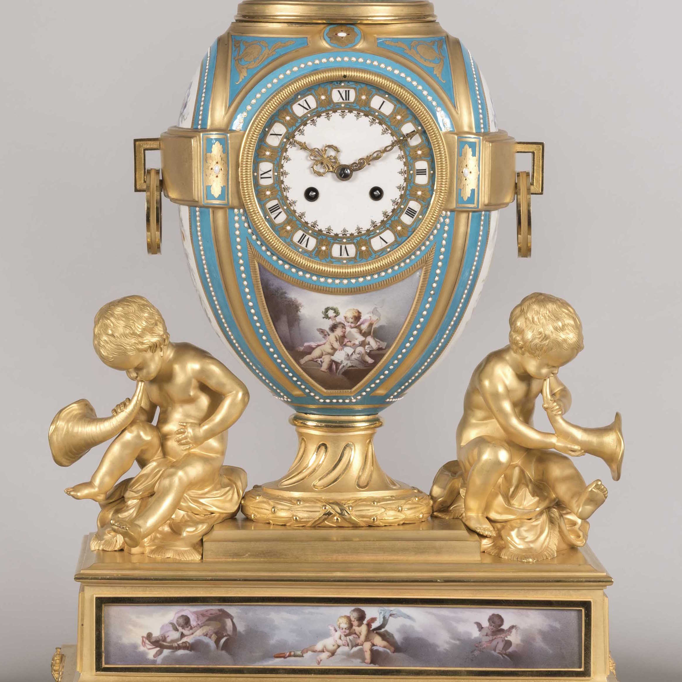 An Important Garniture de Cheminée in the Manner of Henry Dasson