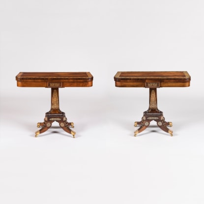 A Pair of Regency Card Tables