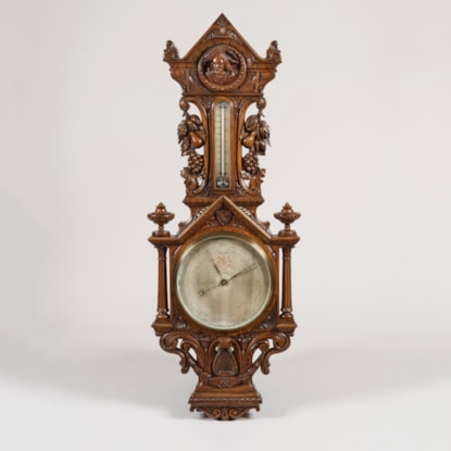 A Carved Oak Barometer