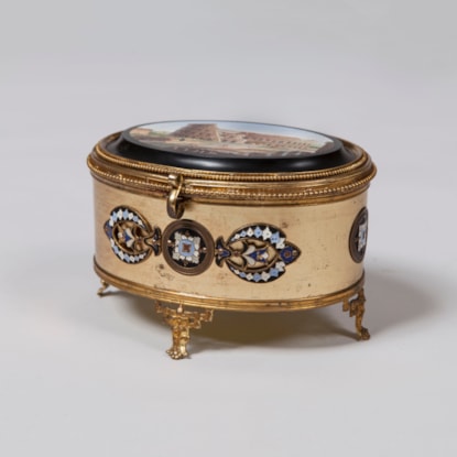 A Precious Box with a Micromosaic Lid