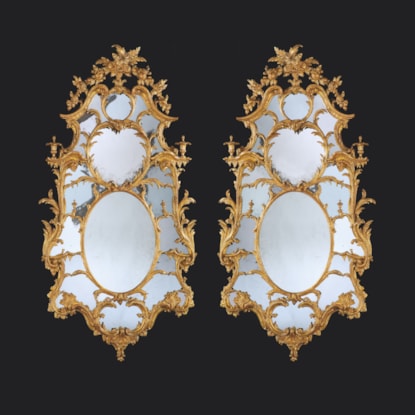 A Pair of George III Mirrors Attributed to John Linnell