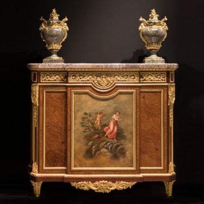 An Important Side Cabinet By Henry Dasson