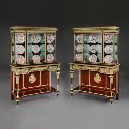 A Remarkable Pair of Display Cabinets By Henri Picard of Paris