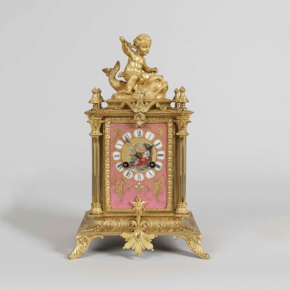 A Table Clock in the Louis XVI Manner  By Japy Frères