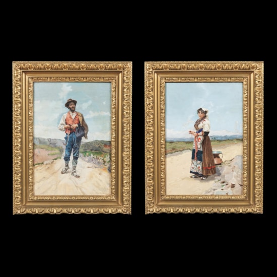 An Important Pair of Large Micromosaic Plaques  From The Vatican Studios of Rome
