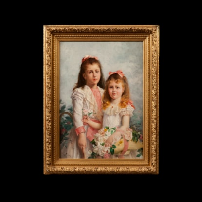 'The Sisters' by Louis Adolphe Tessier