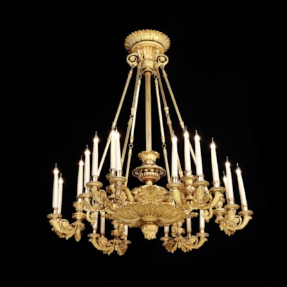 A Twenty Four Light Ormolu Chandelier