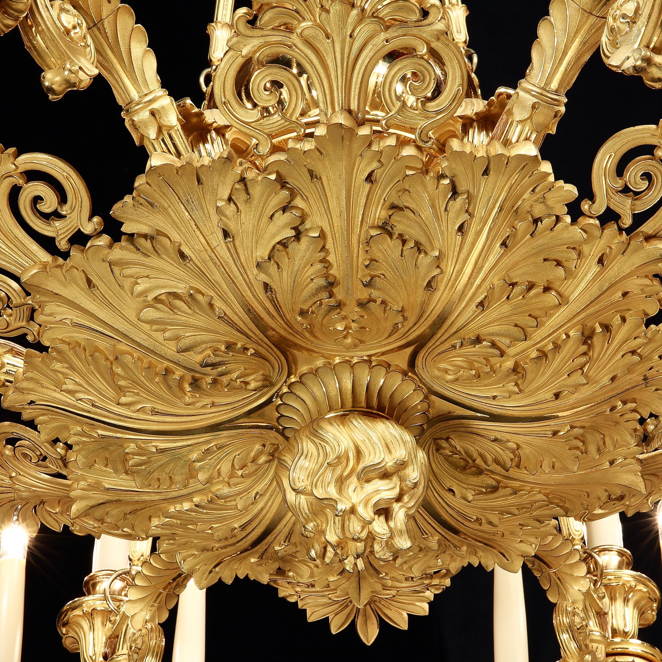 A Twenty Four Light Ormolu Chandelier