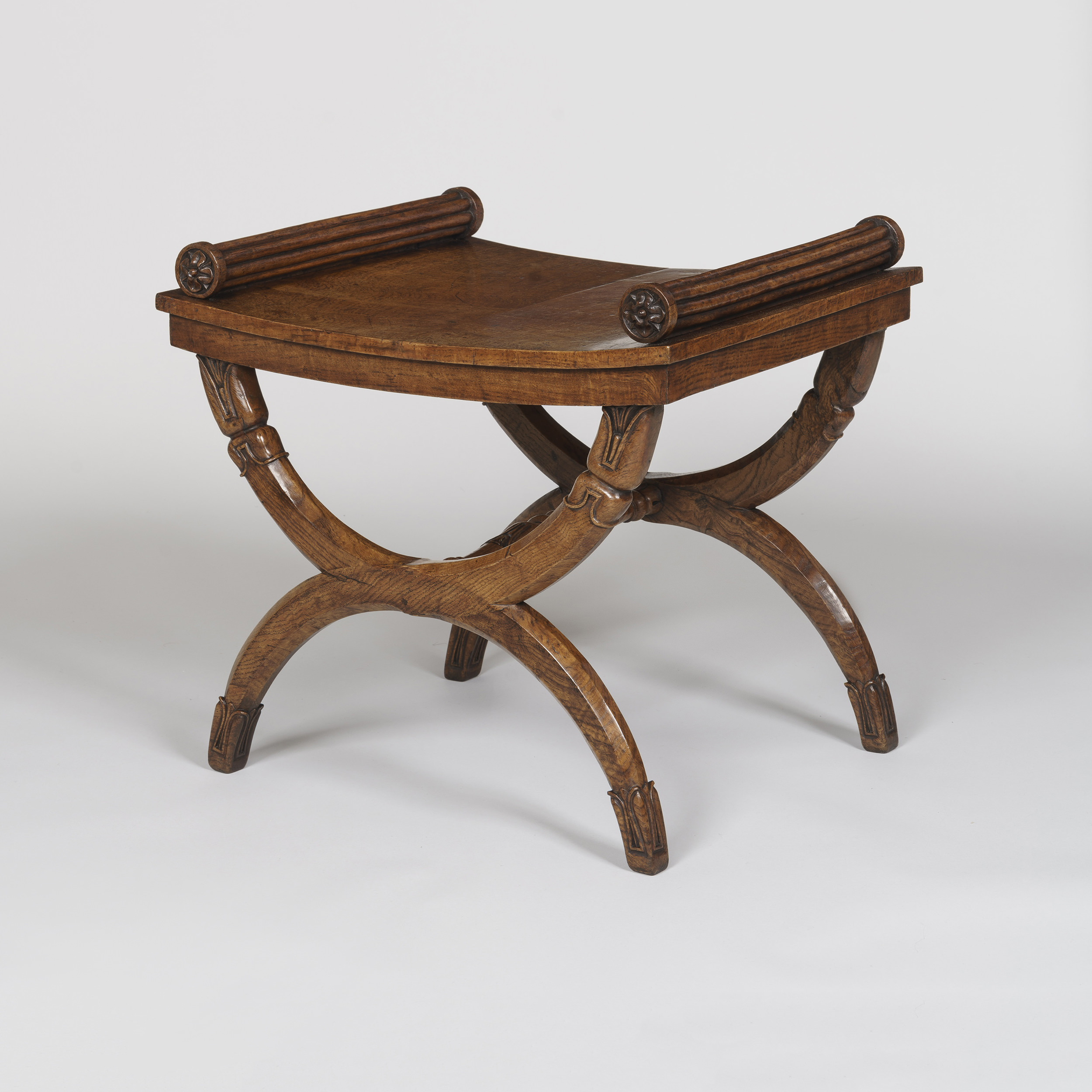 A Regency Period X-Frame Stool Possibly by George Bullock