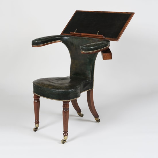 A Mahogany Reading Chair After a design by Thomas Sheraton