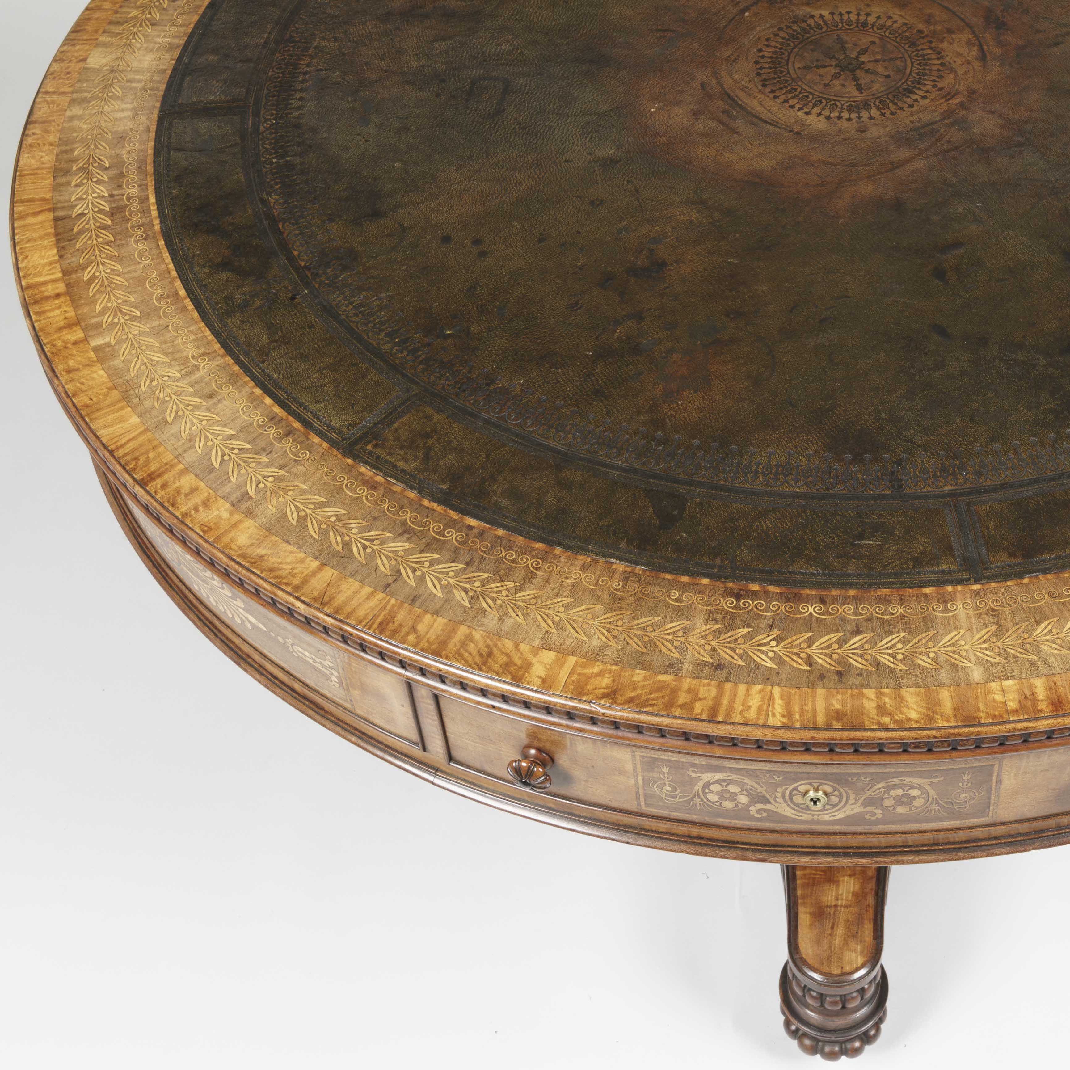 A George III Period Drum Top Centre Table
