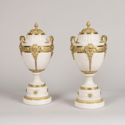 A Pair of Urns in the Louis XVI Manner