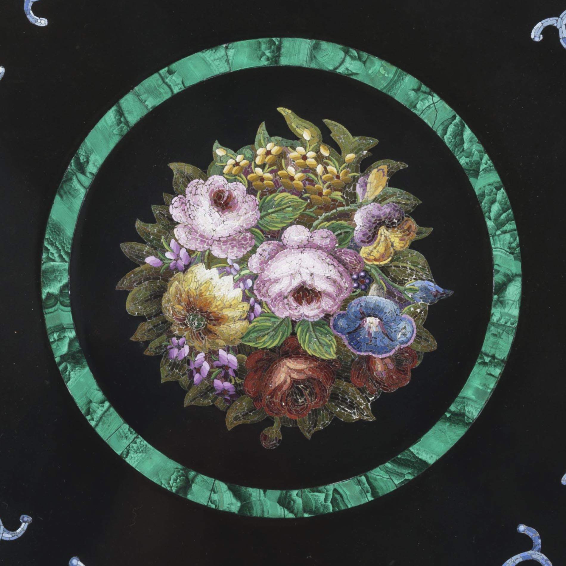 A Grand Tour Circular Table Top Possibly by Domenico Moglia