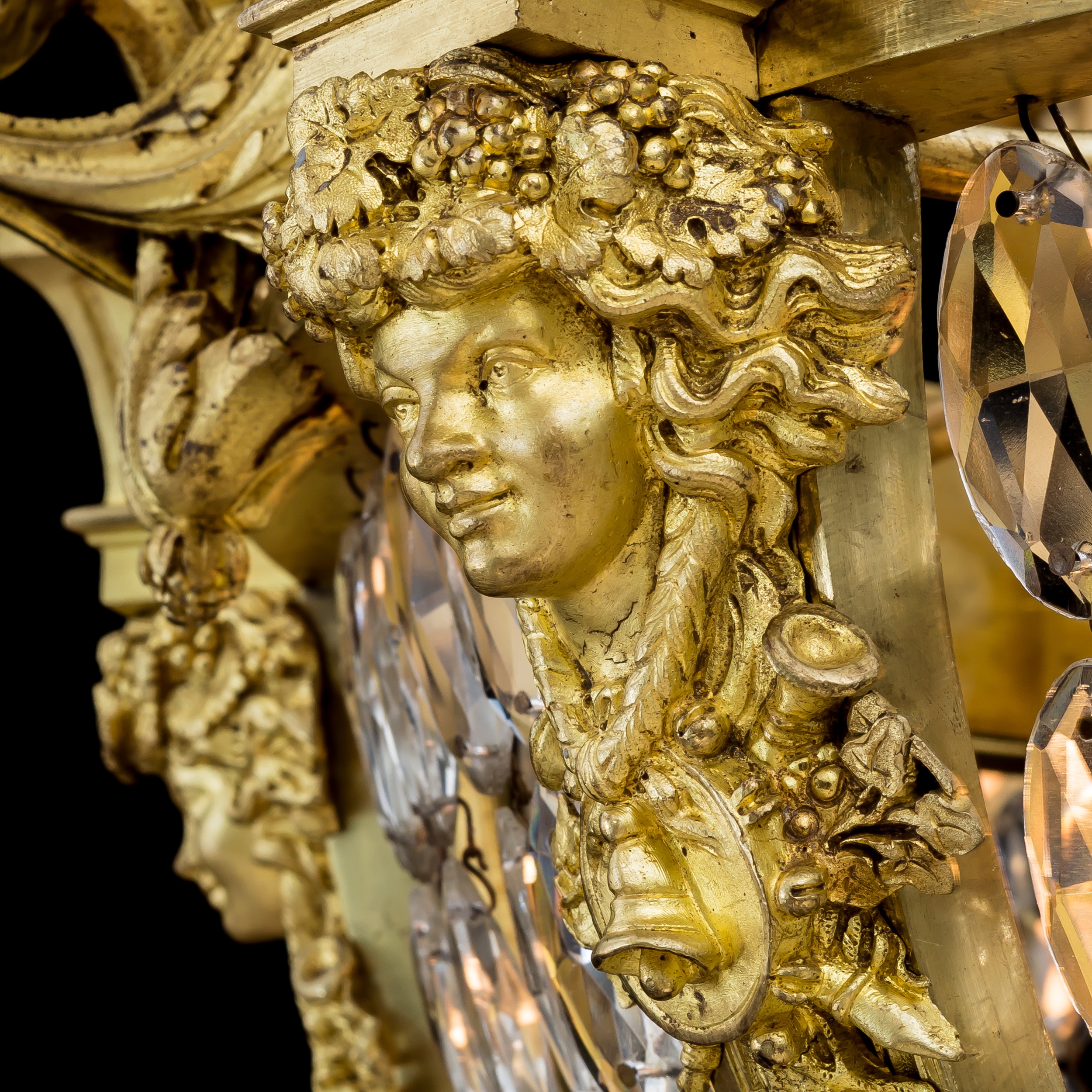 An Important Pair of Ormolu Basket Chandeliers In the Louis XVI Style