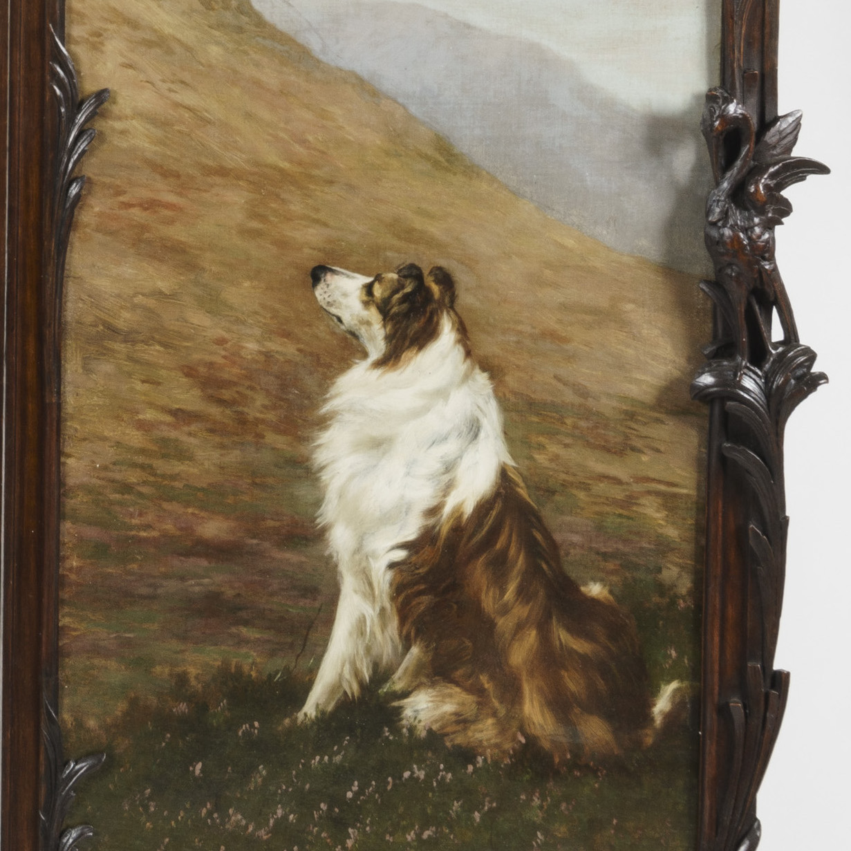 A Rare Four-Fold Screen The panels by Maud Earl