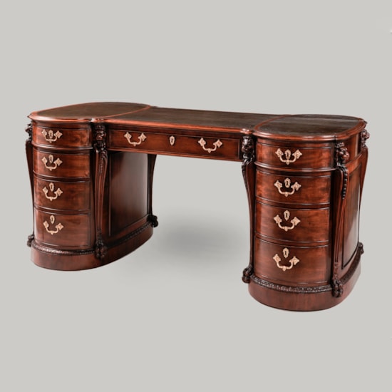 A High Quality Partners Library Table By H Samuel