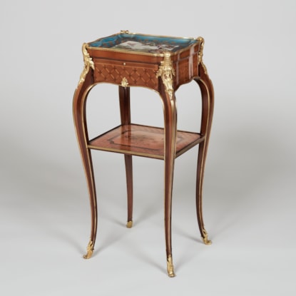 A Table Ambulante With 'Sèvres' Porcelain Top