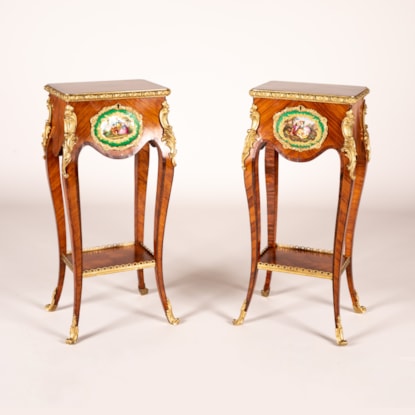 A Pair of Occasional Tables in the Louis XV Transitional Taste