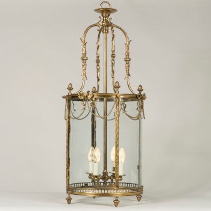 A Good Hall Lantern in the Louis XVI Manner