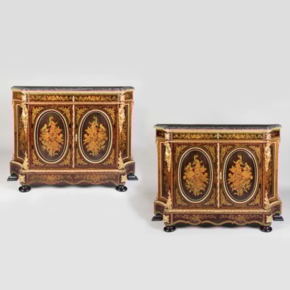 A Striking Pair of Napoleon III Meubles d'Appui