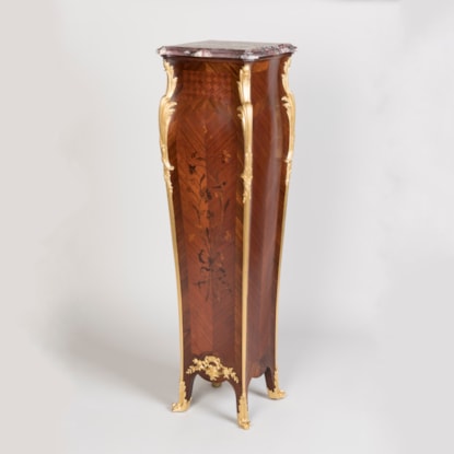 An Elegant Marquetry Pedestal By Maison Millet of Paris