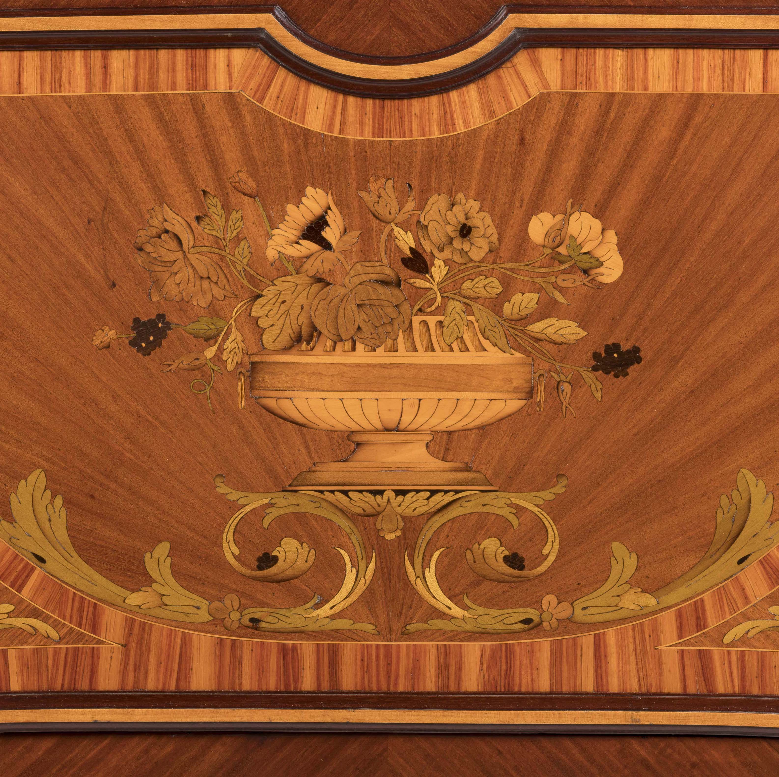 A Pair of Marquetry Display Cabinets By Edmund Kahn
