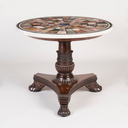Impressive 'Grand Tour' Specimen Marble Top Centre Table