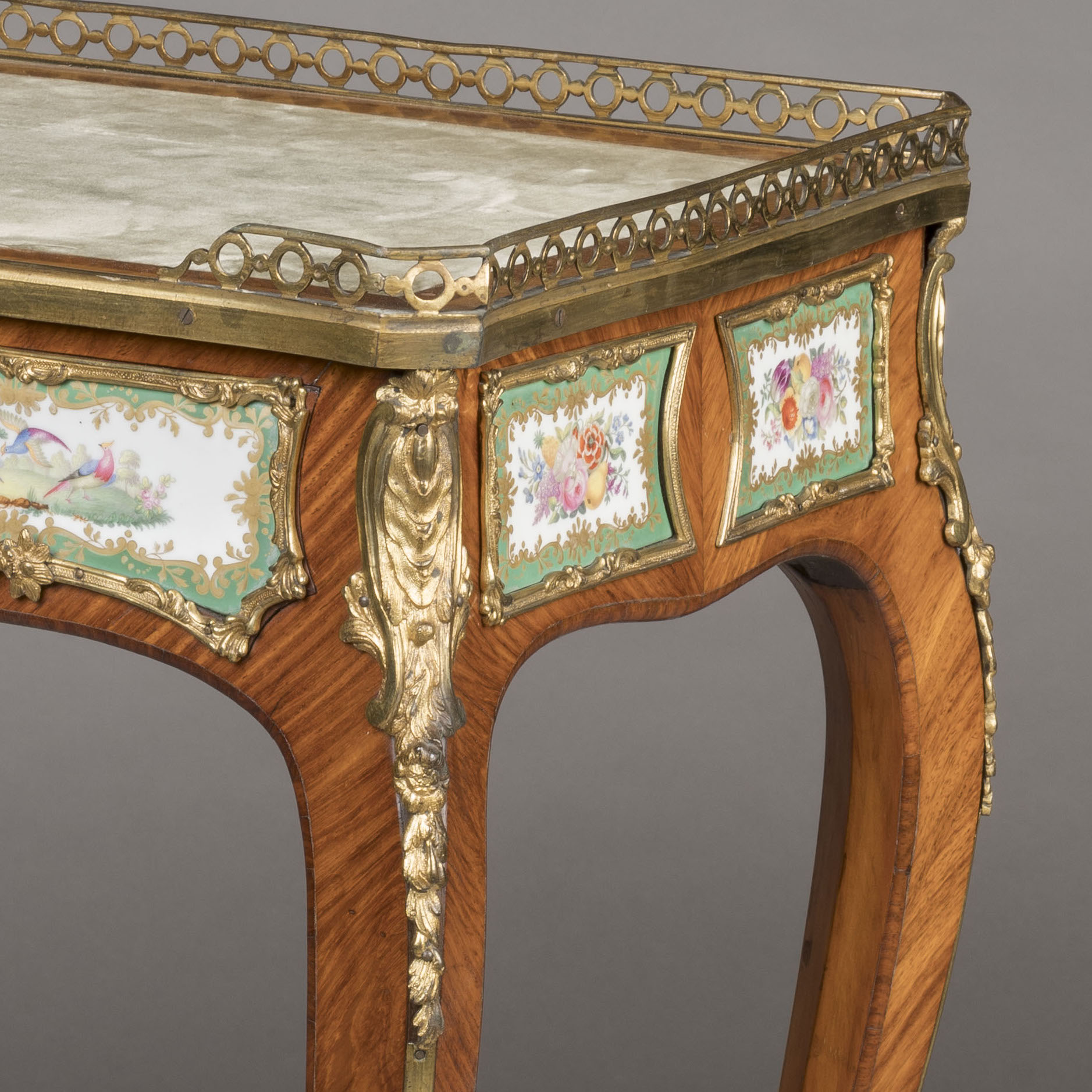 A Porcelain-Mounted Occasional Table attributed to Edward Holmes Baldock