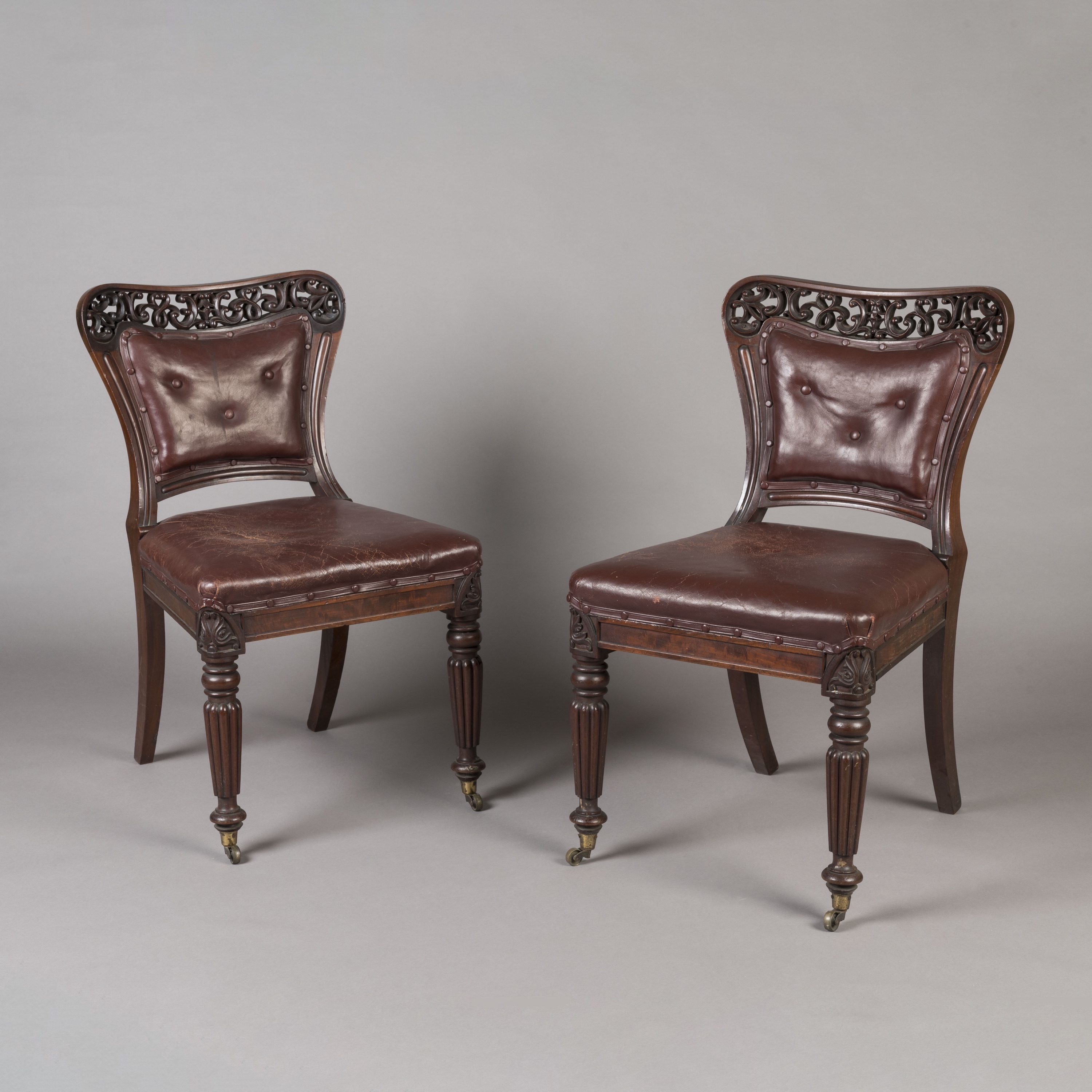 A Set of Sixteen Late Georgian Dining Chairs Attributed to Gillows