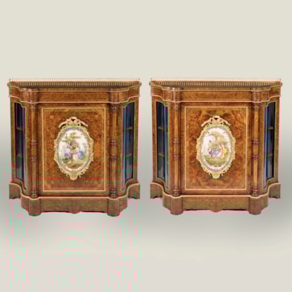 A Rare and Fine Pair of Side Cabinets