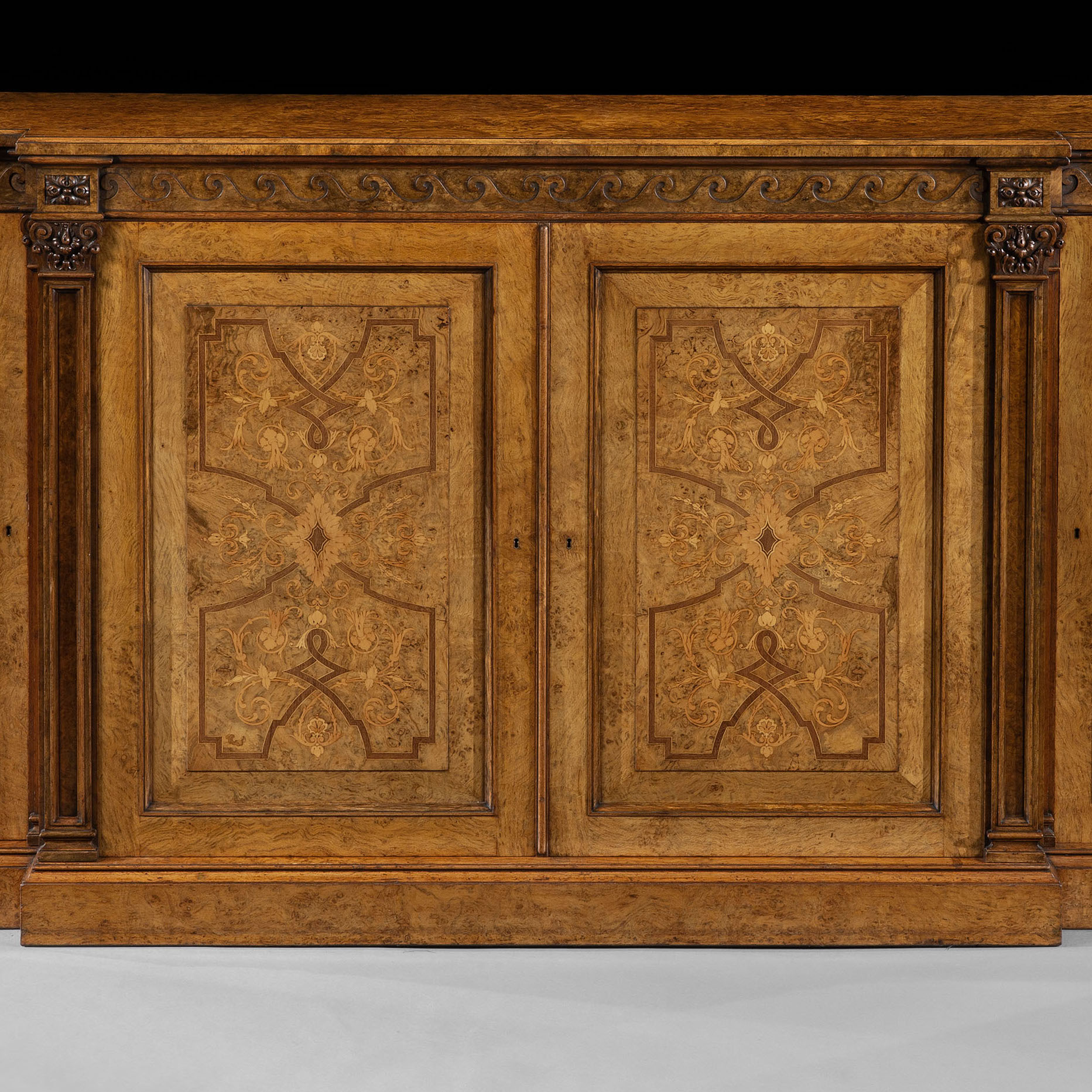 A Substantial Pollard Oak Library Bookcase