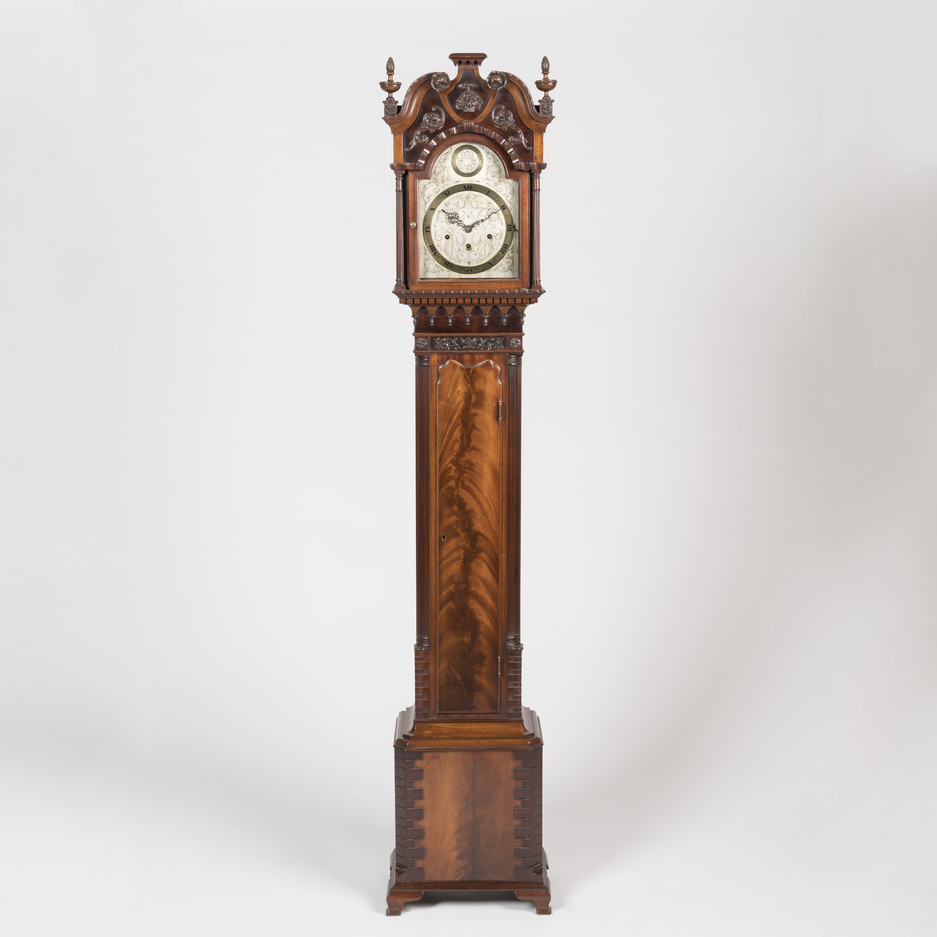 A Miniature Grandfather Clock By Dimmer and Son of Chester