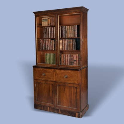 A Regency Rosewood Secretaire Bookcase