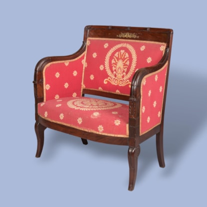 An Empire Style Mahogany Fauteuil