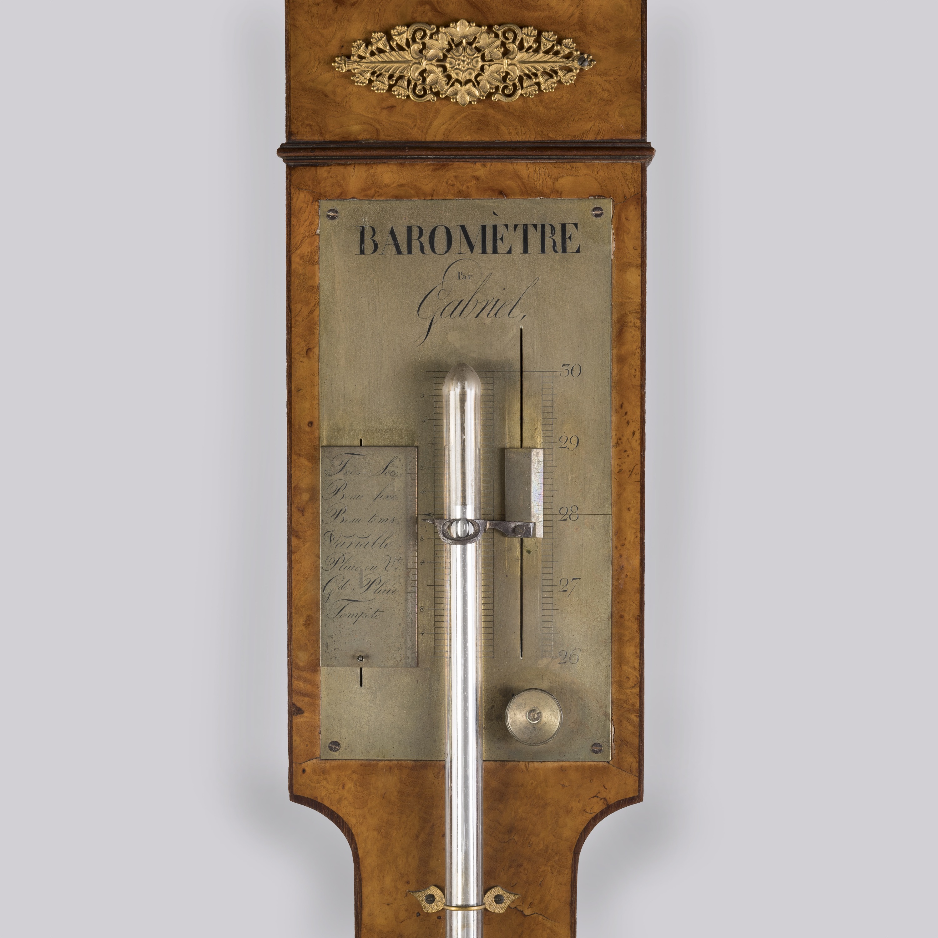 An Empire Cistern Barometer by Gabriel