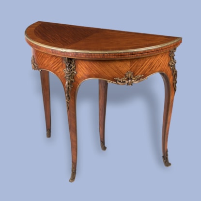 A Refined Kingwood Card Table In the Louis XV Manner