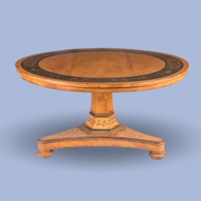 A Regency Period Painted Sycamore Centre Table