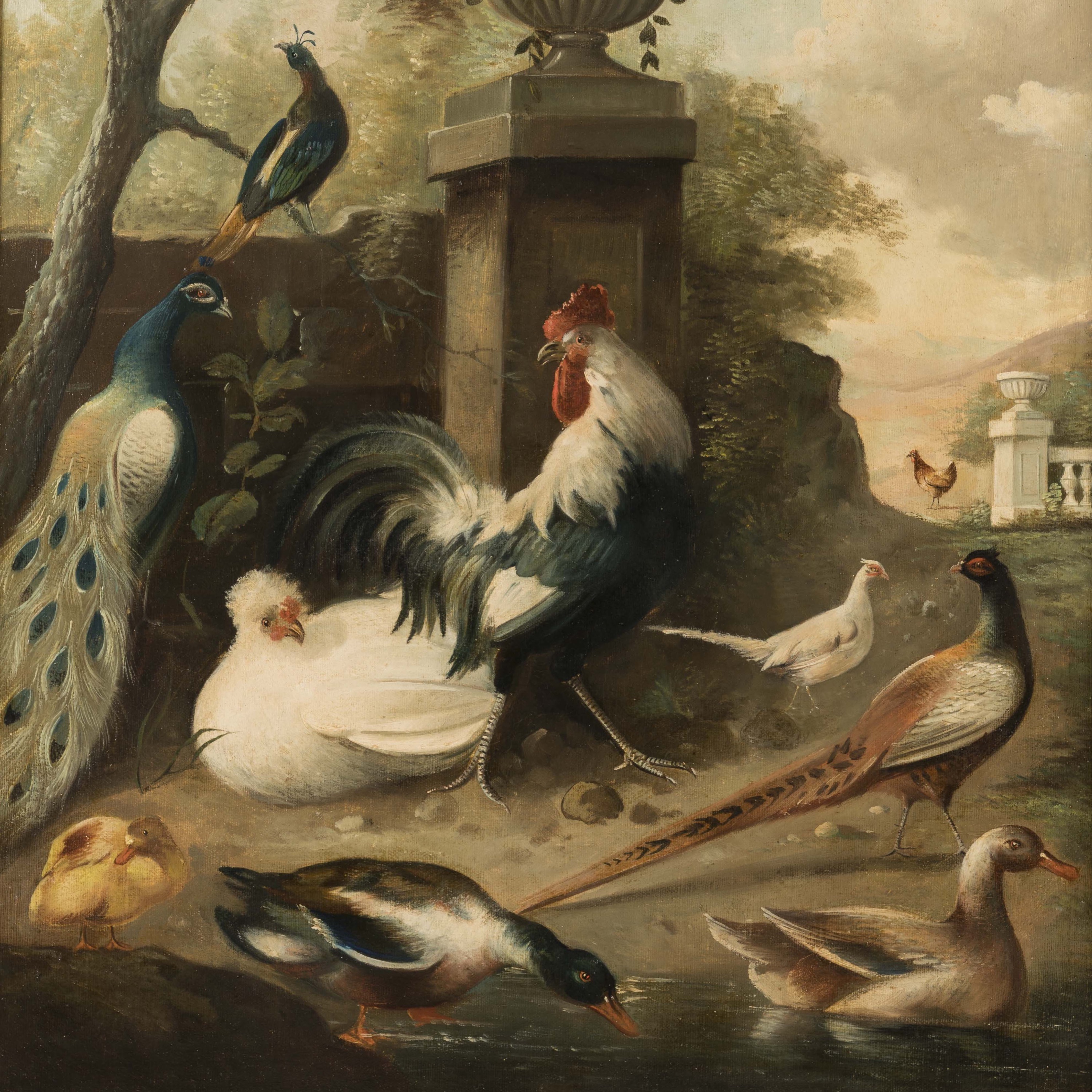 A Pair of Paintings Depicting Birds 