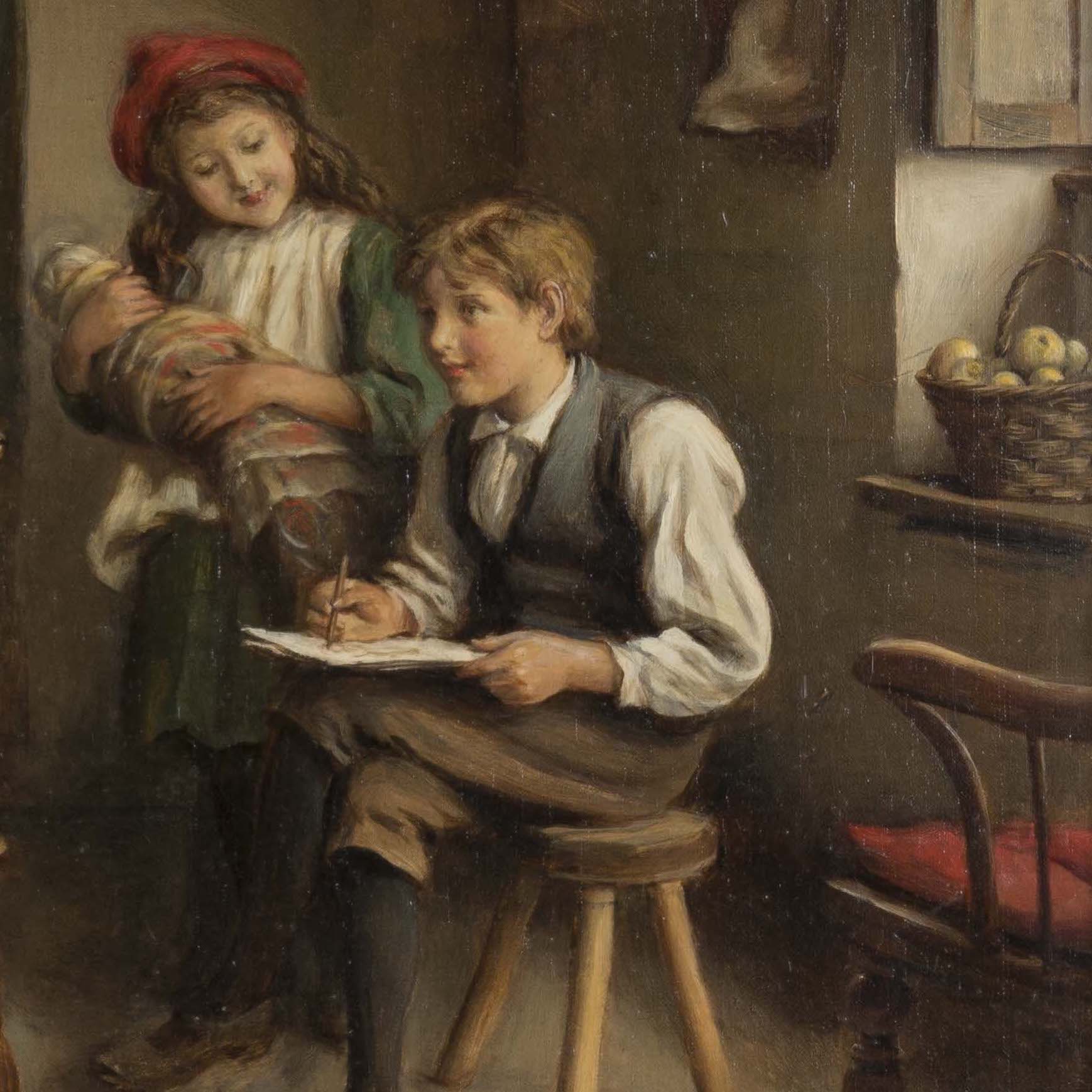 'The Young Artist' By Joseph Clark (1834 - 1926)