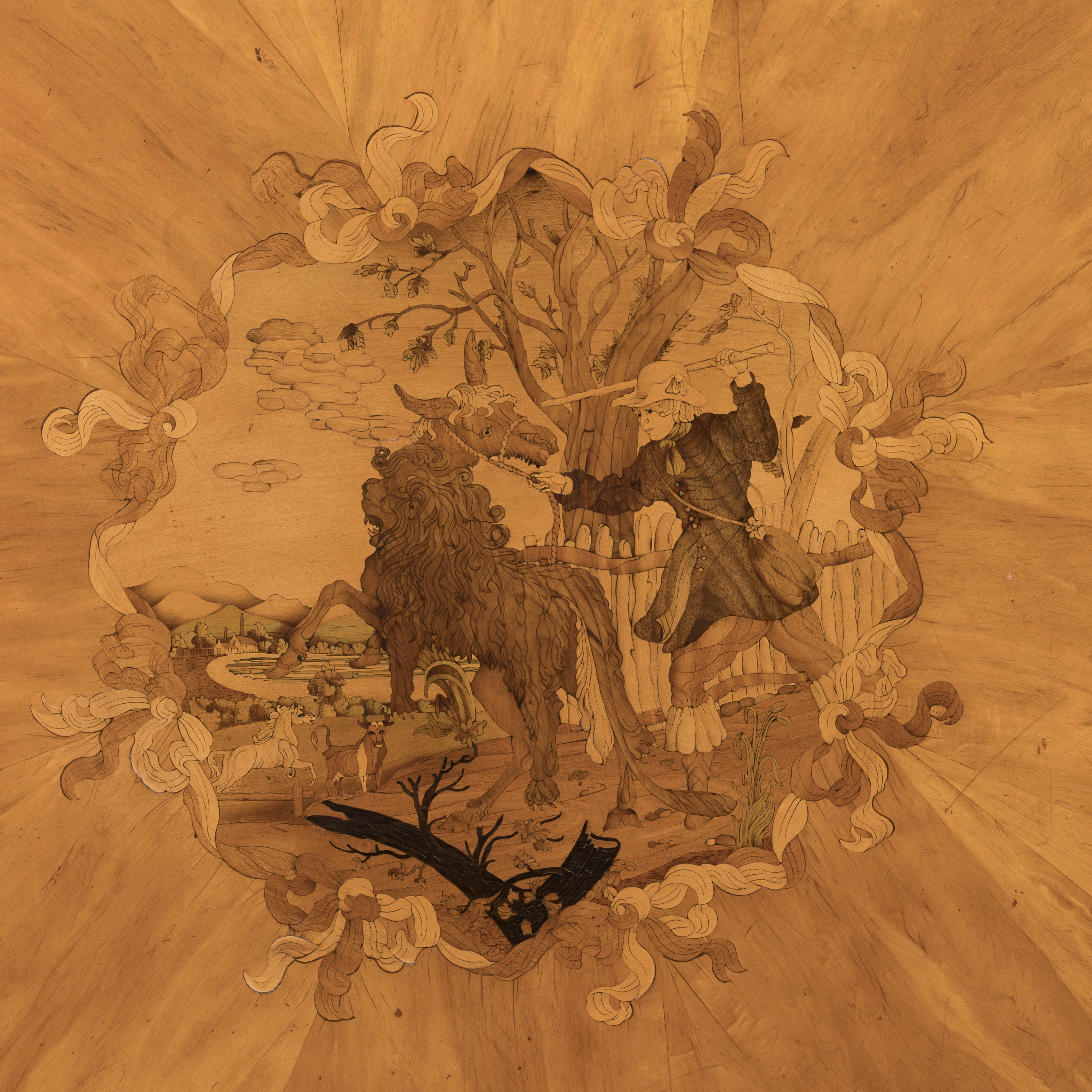 An Exhibition-Quality Marquetry Library Table Attributed to Morant of Bond Street