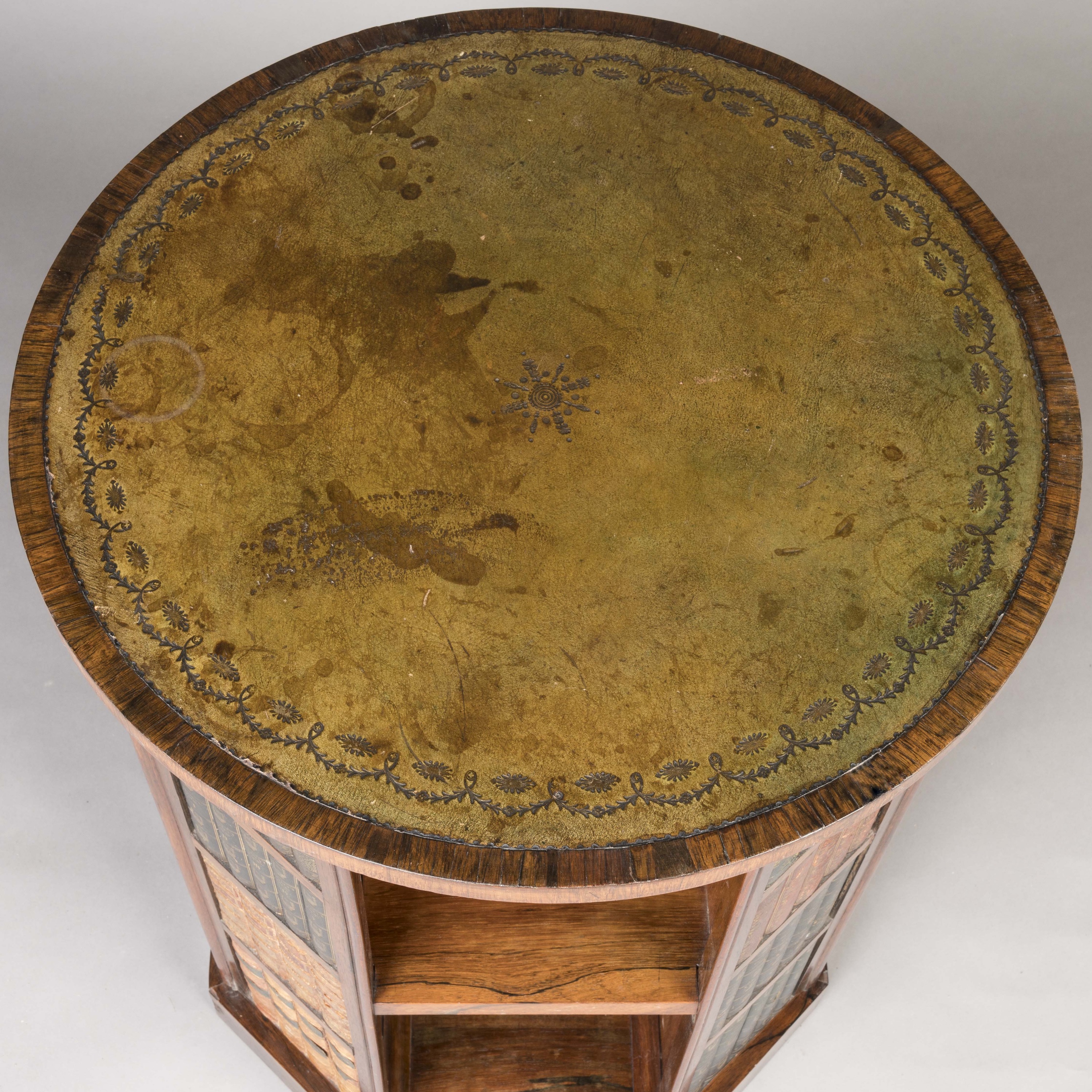 A Rosewood Revolving Bookcase Of the George IV Period