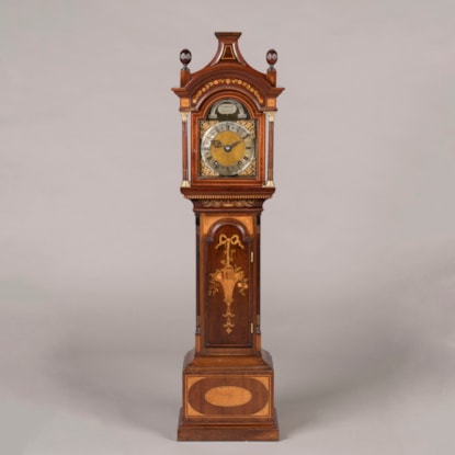A Fine Miniature Longcase Clock Retailed by Thornhill of New Bond Street