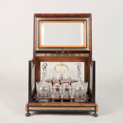 A Napoleon III Inlaid Cave à Liqueur