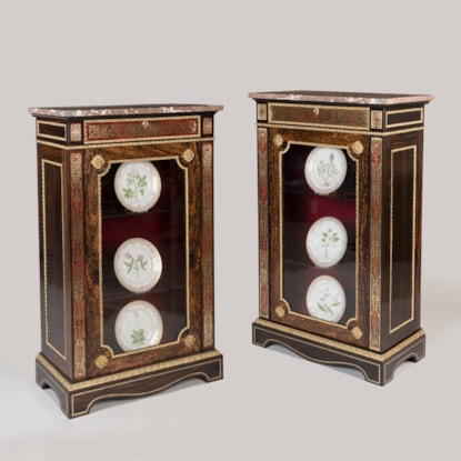 A Pair of Coromandel and 'Boulle' Cabinets Attributed to Town & Emanuel
