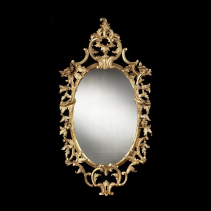 A Superb Looking Glass In the manner of Thomas Chippendale