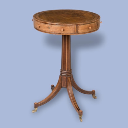 A Regency Mahogany Drum Table