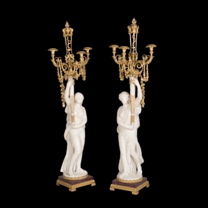 A Remarkable Pair of Candelabra By Sormani of Paris