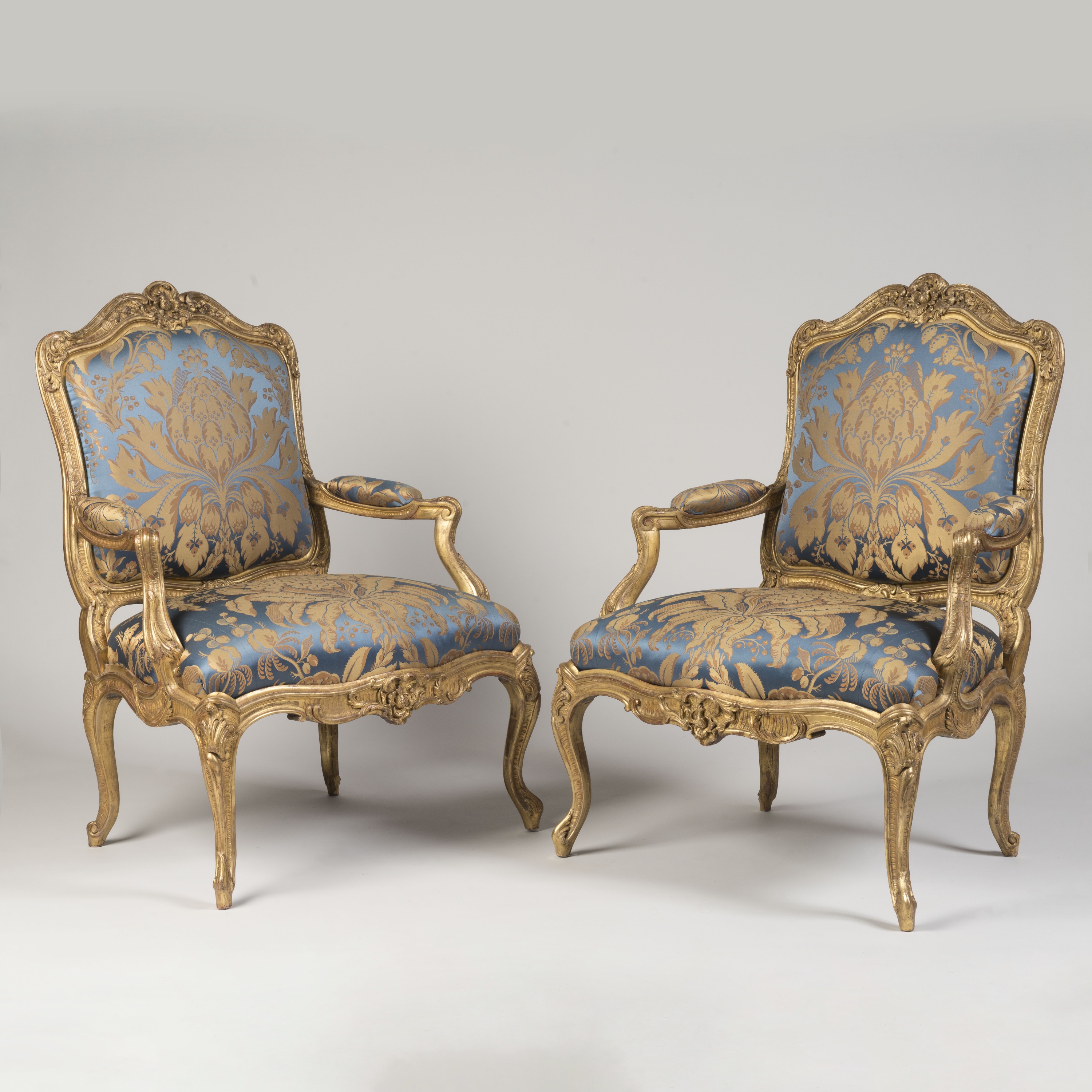 A Pair of Louis XV Style Fauteuils à la Reine