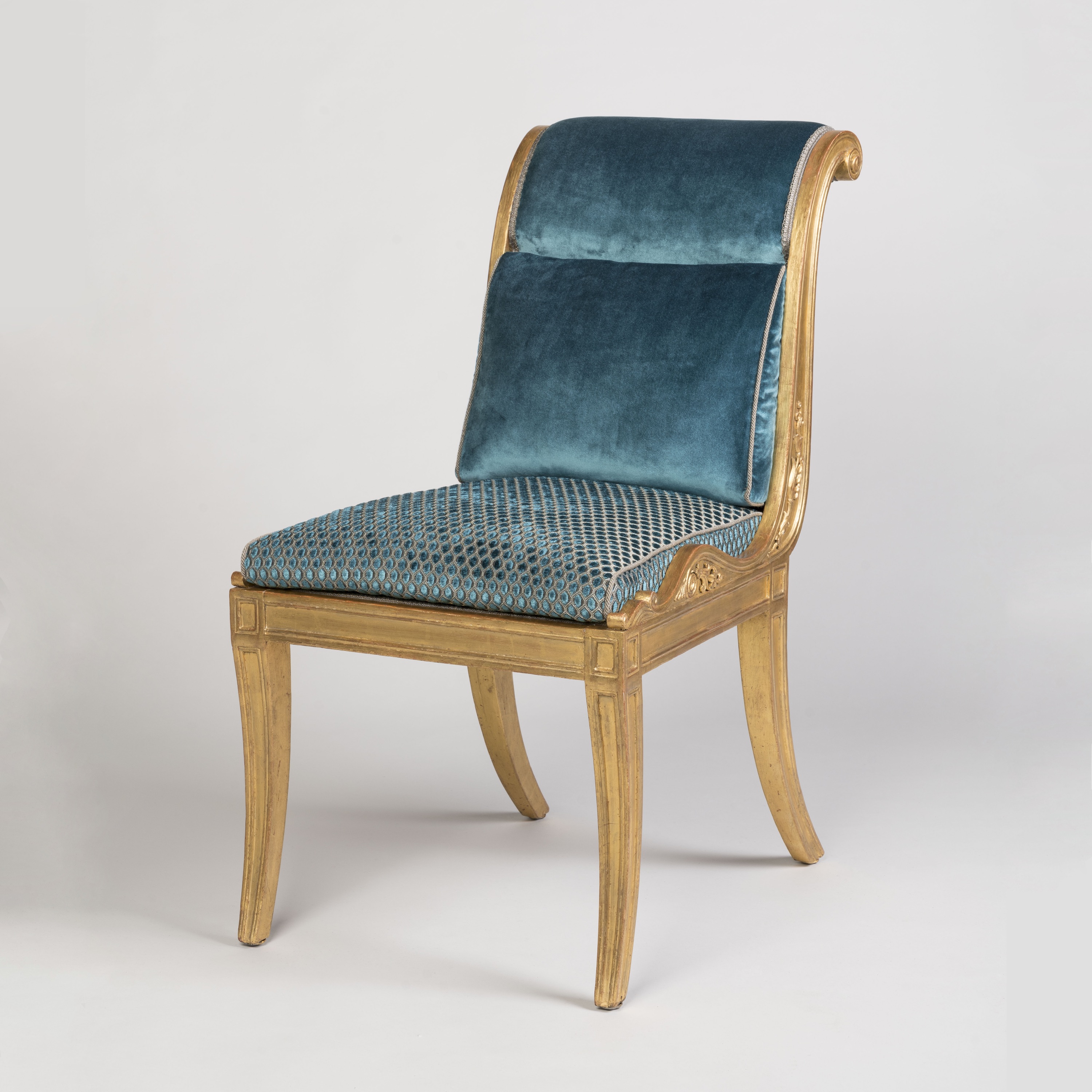 A Very Rare Set of Twelve  Early Regency Giltwood Dining Chairs