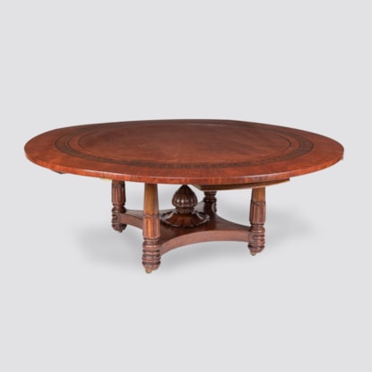 A Circular Regency Dining Table of Impressive Size